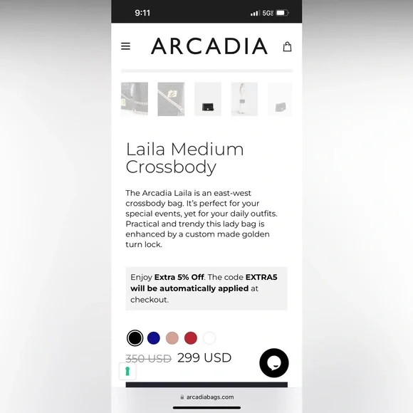 Arcadia Italy Leather Chain Bag - Picture 3 of 13